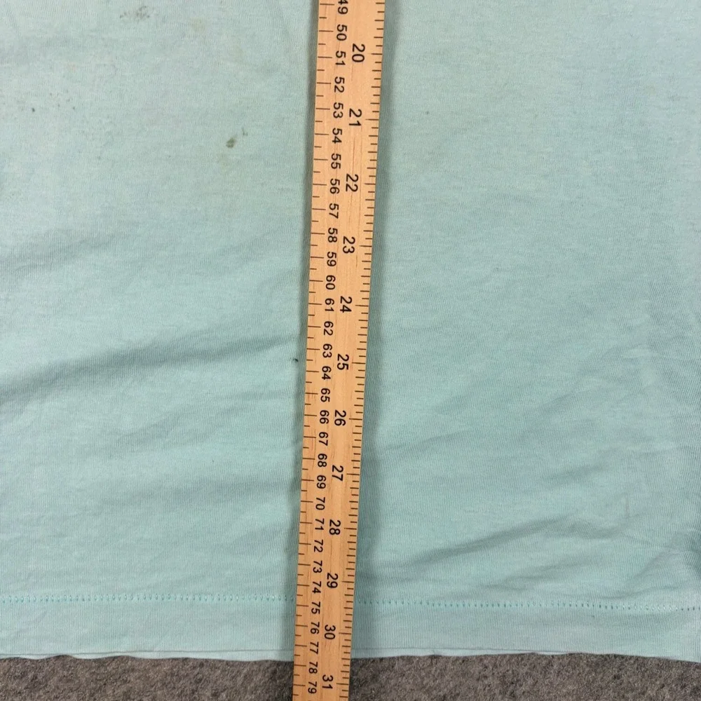 Champion T Shirt Mens XL Light Blue Script Logo Vintage 80s 90s Distressed - Picture 5 of 16
